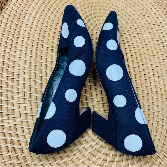 POLKA DOT HEEL SHOES [PALOMA ] VTG SIZE 8 - Picture 5 of 6